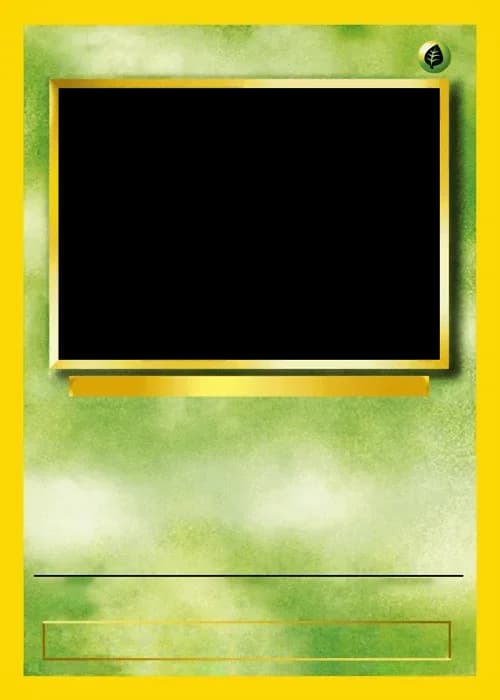 Gen 1 Grass-type card template