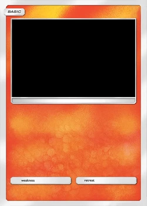 TCG Pocket Fire-type card template