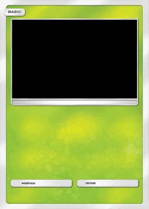 TCG Pocket Grass-type card template